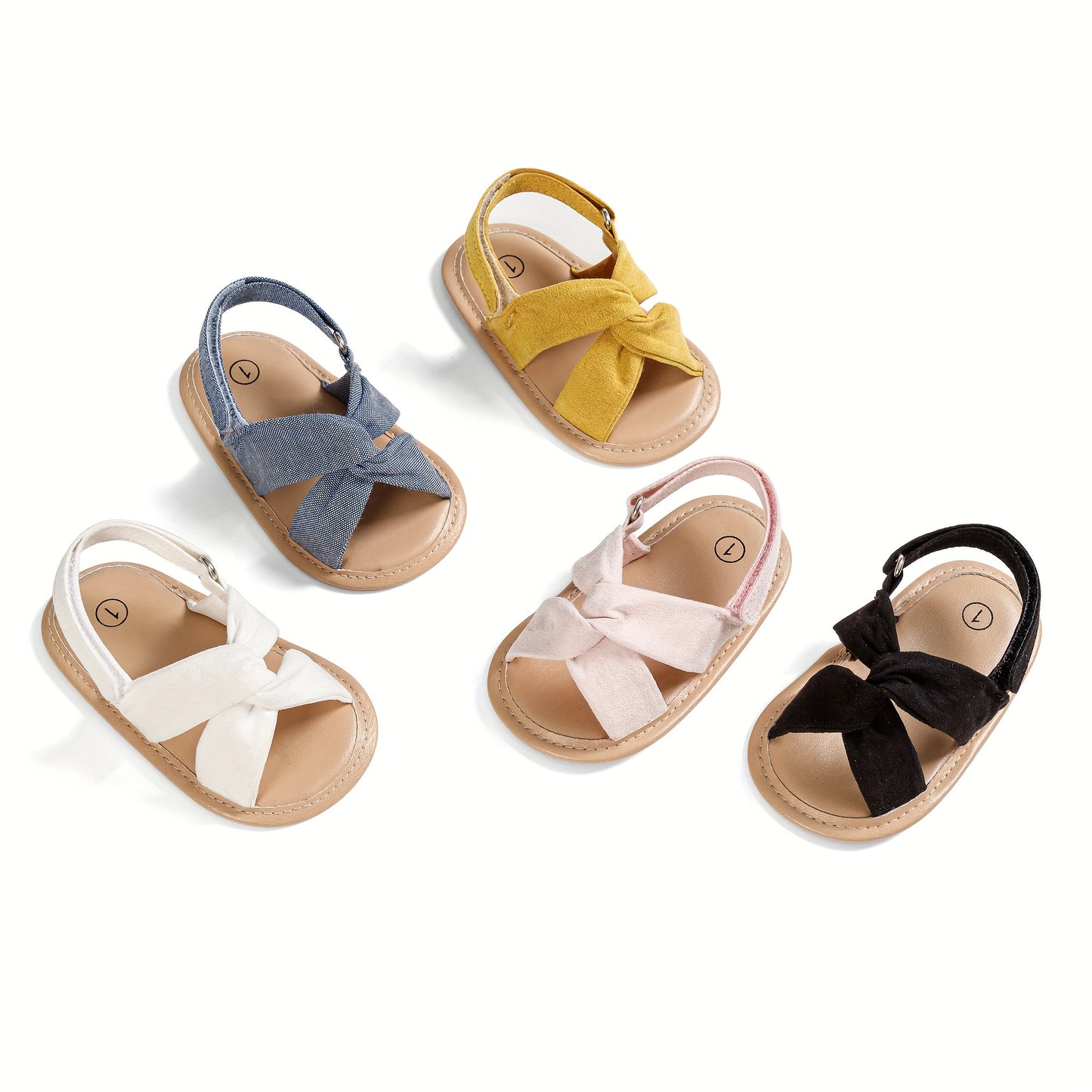 Breathable lightweight open toe sandals for baby girls, perfect for spring and summer walks.