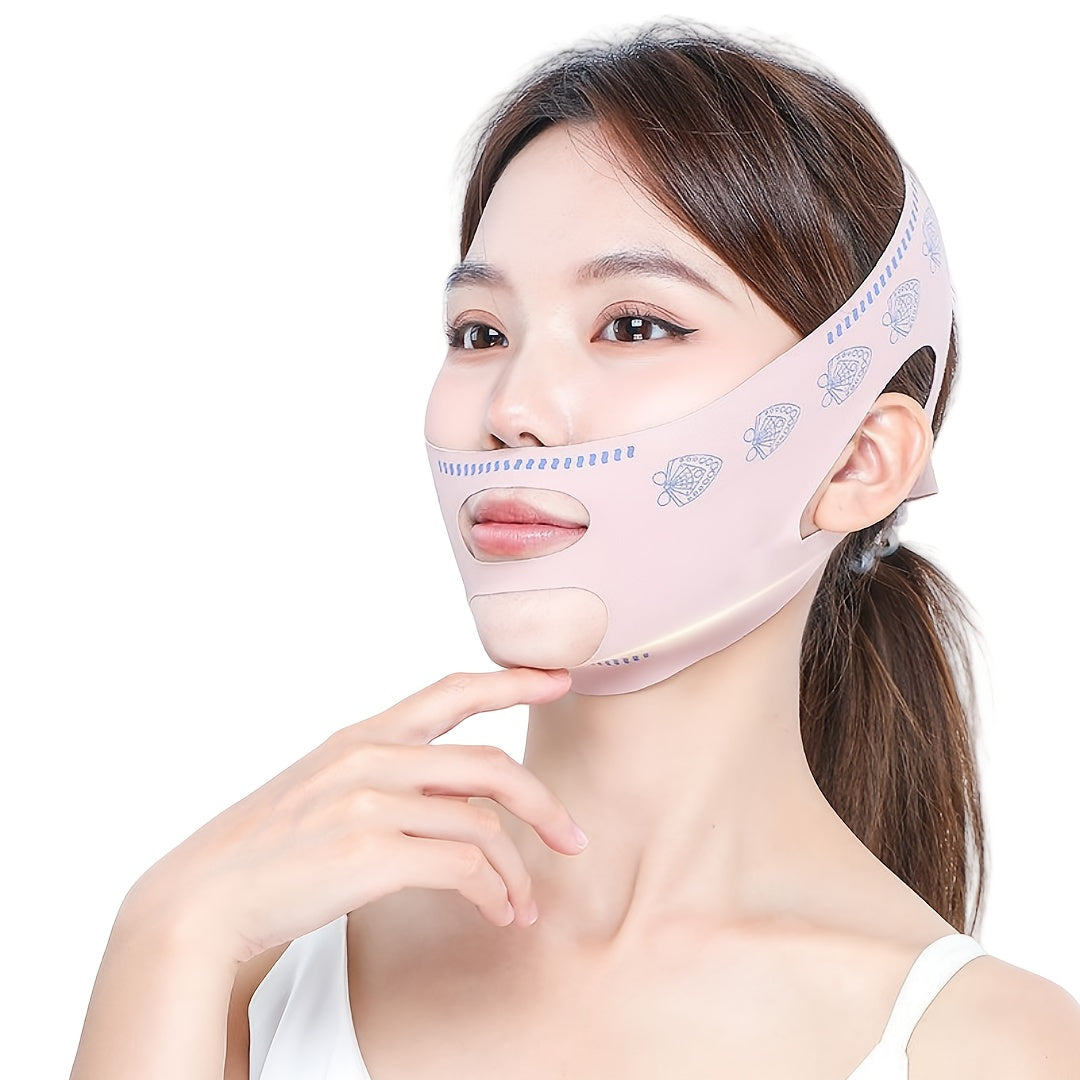 1pc MINGXUAN Face Lifting Mask with comfortable, skin-friendly material and facial training band for various activities.