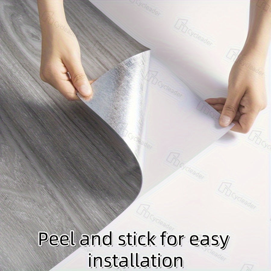 Cycleader Self-Adhesive Vinyl Wallpaper - 12/24 Pack 3D Peel and Stick Floor Tiles for DIY home upgrades in bedroom, bathroom, and kitchen.