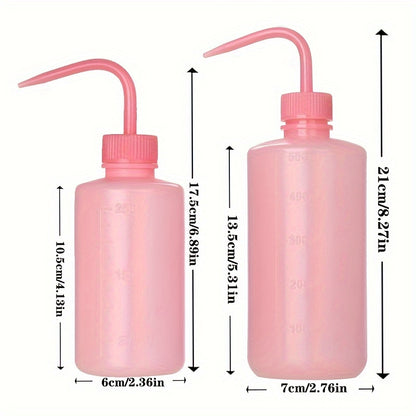 1 set of watering bottles with plastic curved mouth, safe rinse bottle watering tool for plants and flowers, including a squeeze watering can, succulent watering bottle, potted plant