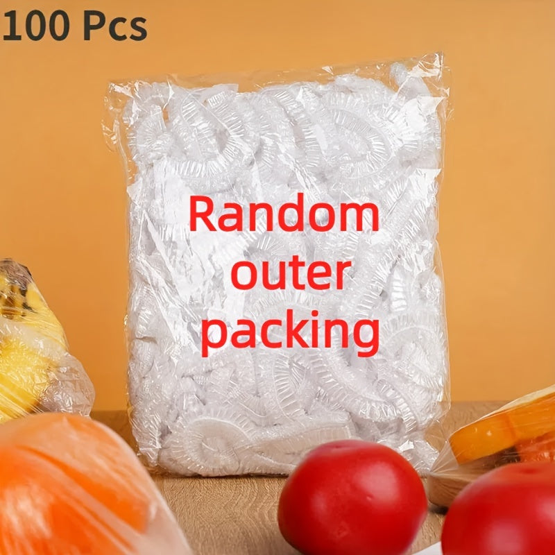 Disposable Food Cover - White Saran Wrap - 100/300/500pcs - Food Grade - Ideal for Fruit Fresh-keeping - Plastic Bag - Great for Home Kitchen, Picnic, BBQ - Kitchen Accessories