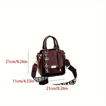 Women's casual messenger bag, 2024 new arrival, with adjustable strap and water-resistant polyester lining. Zipper closure and random pattern design make it fashionable for work and outings.