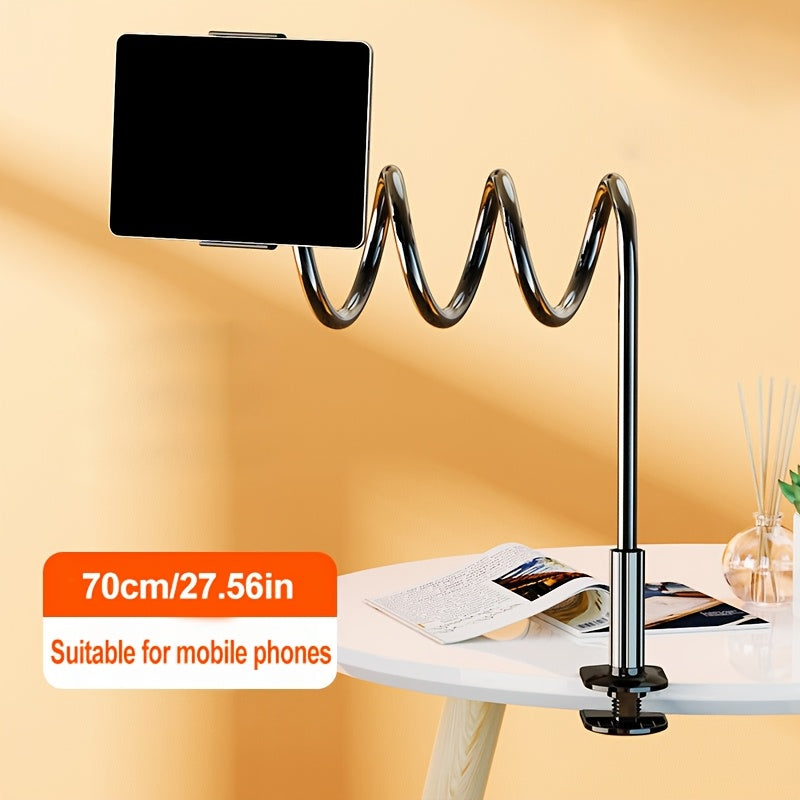 Best-selling universal tablet phone holder, adjustable, rotating stand in black and white.