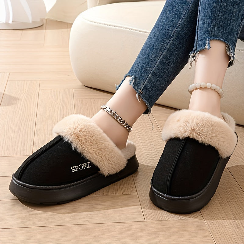 Women's Indoor Slippers with Soft Fabric Upper and EVA Sole, Comfortable for Home