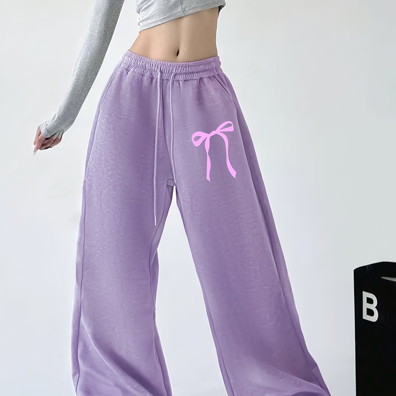 Women's Fashion Printed Joggers with Drawstring Waist, Pockets, and Hip-Hop Style