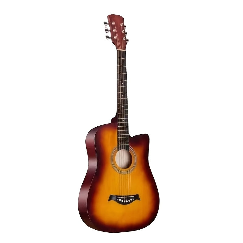 37.8-inch Classical Acoustic Guitar with Larch Body, Ideal for Beginners to Intermediate Players