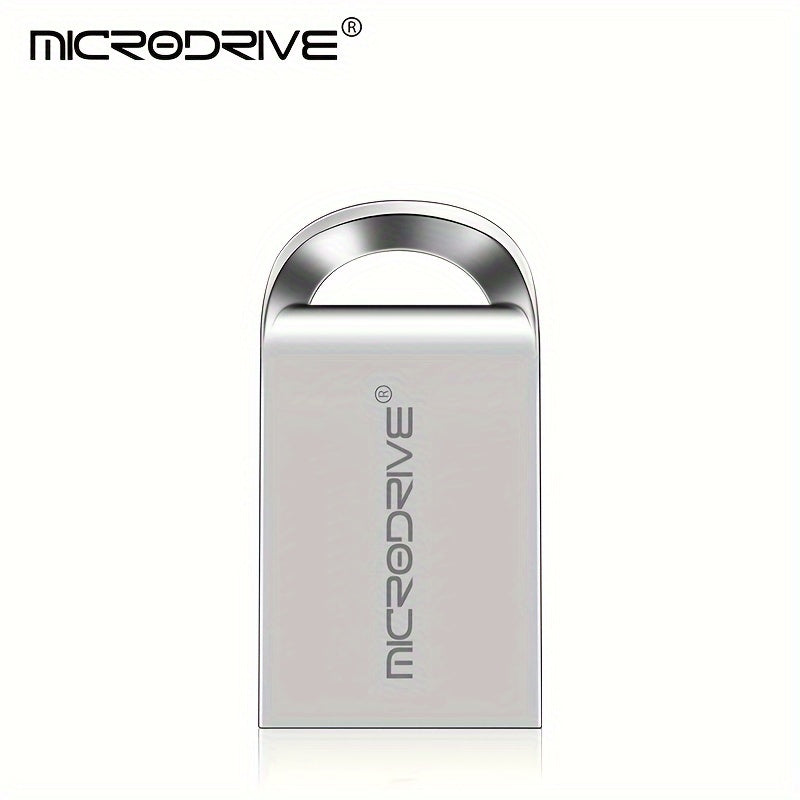 Microdrive mini USB flash drive with key ring, available in various sizes from 4GB to 128GB. Creative gift idea with MINI M1 buttons.