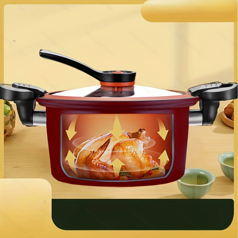 Korean Style Stew Pot, Non-Stick with 3-in-1 Cooking Pan, Durable Cookware for Home Kitchen, Easy to Clean, Includes Lid and Accessories