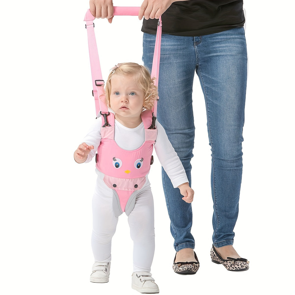 Children's Summer Learning Harness, Portable Learning Assistant Belt for Kids, Walking Safety Belt, Walking Trainer Tool to Help Kids Learn to Walk, Walking Support Tool for Kids aged 7-24 Months, Ideal for Summer Learning Activities