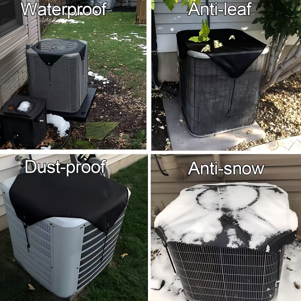 Protect your central AC units from leaves, rain, dust, and snow with this Vertical Outdoor Air Conditioner Cover. Preventing any unwanted damage to your system, this cover ensures year-round protection for your outdoor unit.