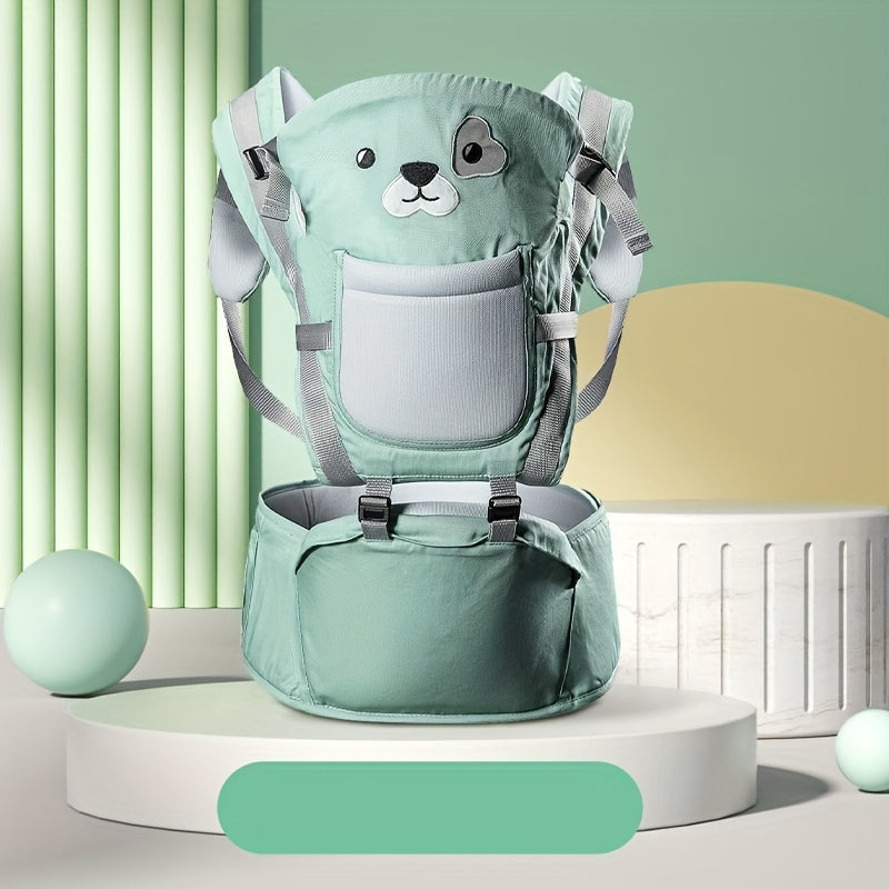 Multi-Size 3-in-1 Ergonomic Baby Carrier with Hip Seat, Adjustable from Newborn to Toddler, Made of Phthalate-Free Cotton Material, Versatile Infant Sling for Breastfeeding, Suitable for Ages 0-3 Years.