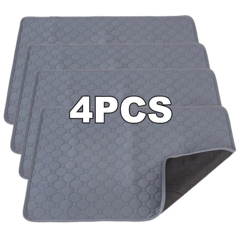 2/4 Reusable Washable Dog Pads, Absorbent Leak-Proof Puppy Pads, Training Mats, Waterproof Non-Slip.