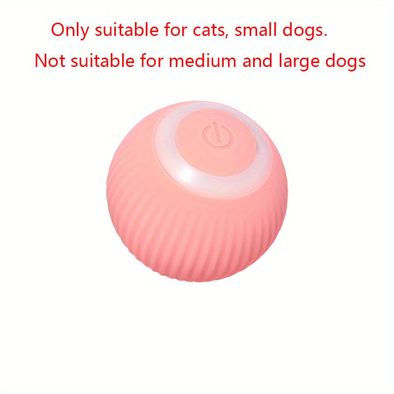 Electric rolling ball cat toy for playful kittens and cats, self-moving and smart.