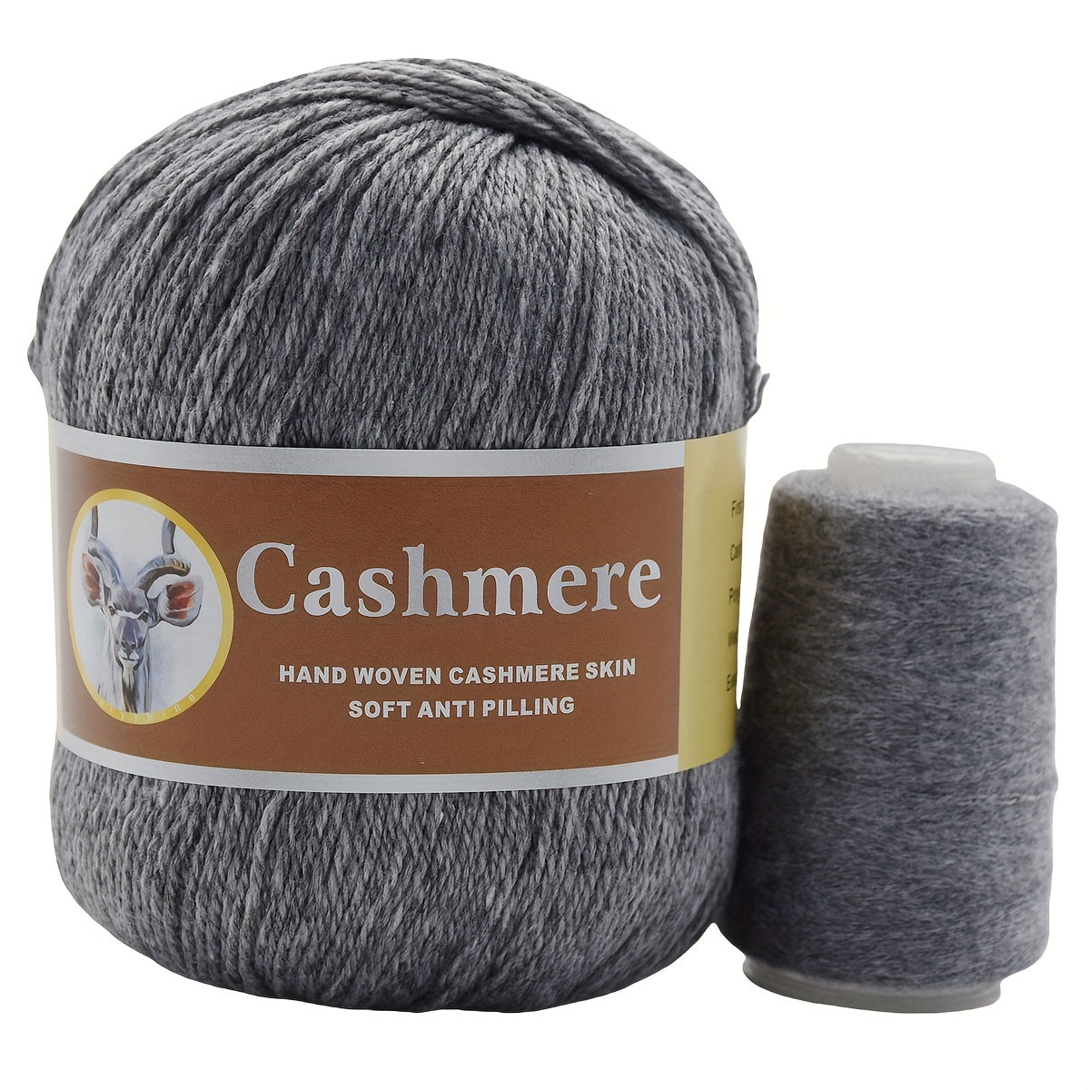 5 hand-woven cashmere blend yarns, 70% pure cashmere, 320m/350yd each in large (50g) & small (20g) skeins. Soft, anti-pilling for crochet & knitting. Ideal for scarves, sweaters, shawls in