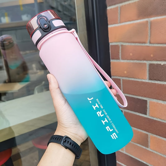 1pc Sports Water Bottle in various sizes (500ml/650ml/1000ml), perfect for camping, hiking, fitness, and outdoor activities. Great birthday gift idea.