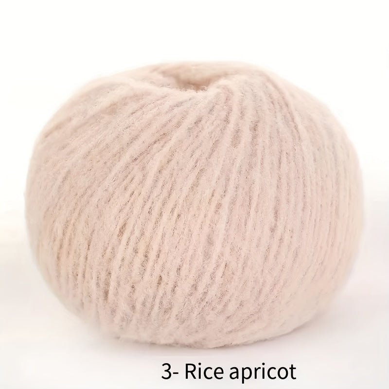 Soft velvet yarn roll made of skin-friendly nylon fiber, 40g mixed color, perfect for DIY hand-knitted plush items like dolls, scarves, blankets, hats, and small accessories.