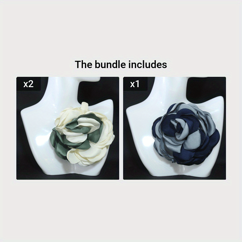 Adult Pin Buckle Decoration Accessories - Korean Handmade Fabric Flower Brooch for Sweaters, Cardigans, or Shawls