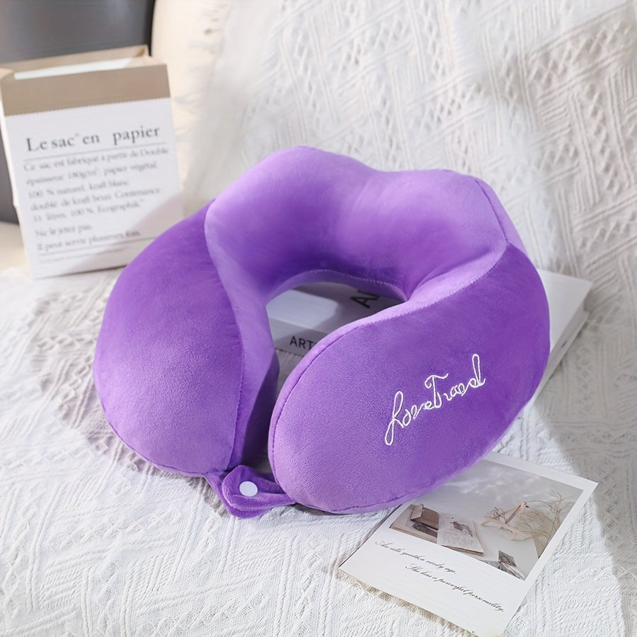 U-shaped Pillow with Neck Support for Travel, Airplanes, and Office Naps - Portable and Specialized Adult Neck Pillow