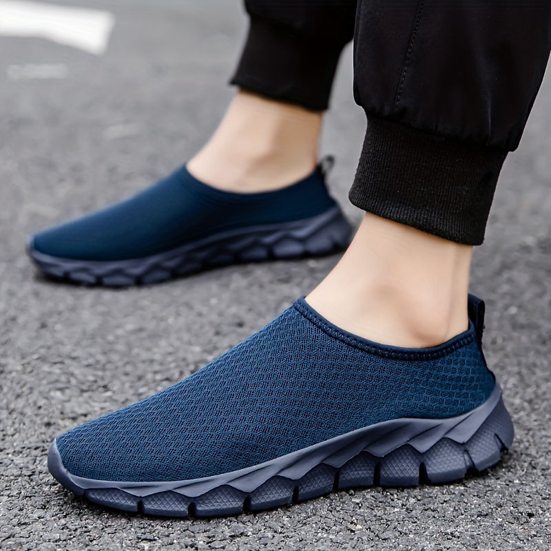 Men's Slip On Casual Shoes with Non Slip and Shock Absorption for All Seasons Outdoor Activities.