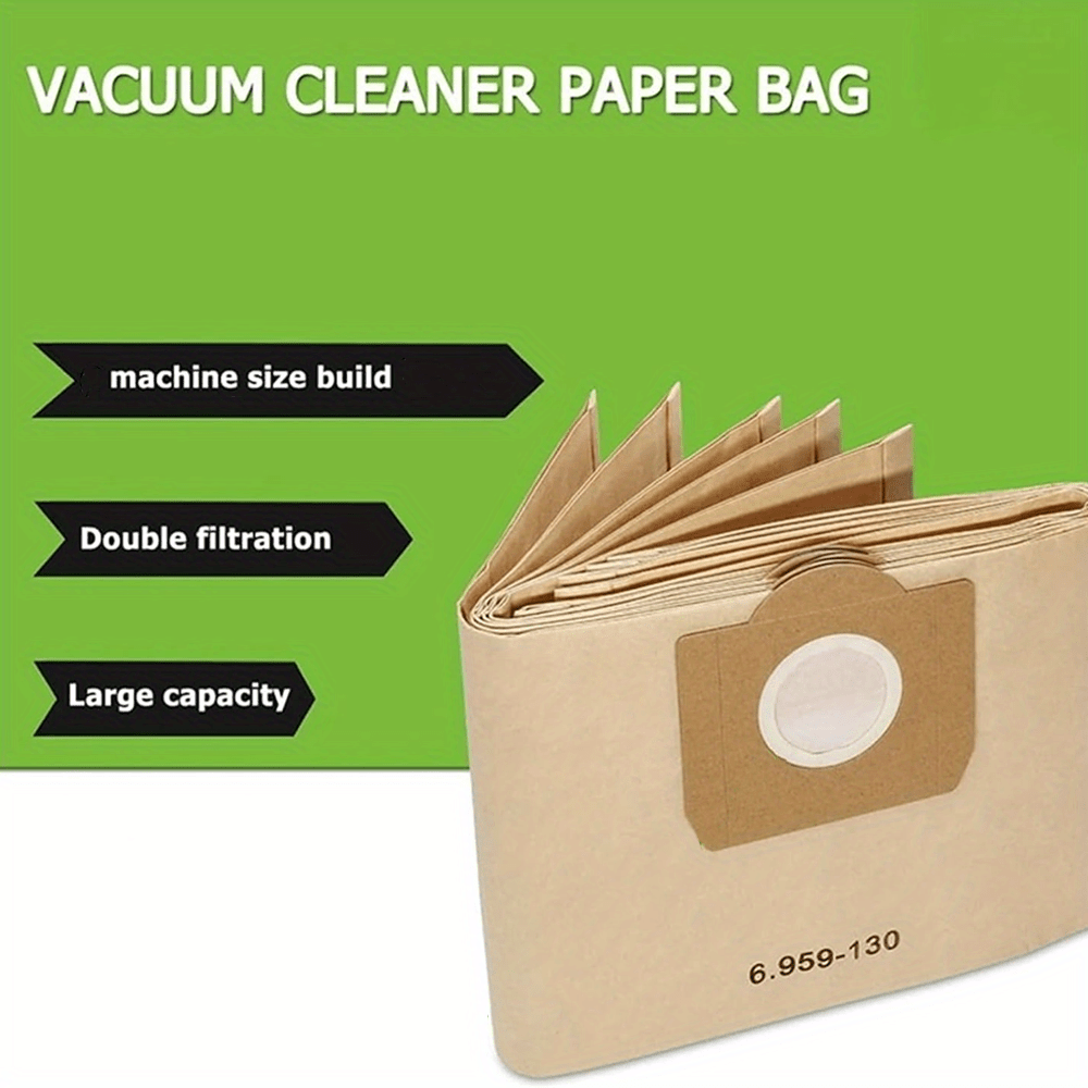 High-quality Vacuum Dust Bags for Karcher WD3 - Simple Installation, Reliable & High-Durability Replacements