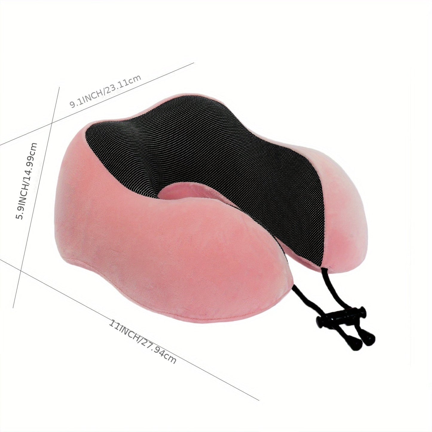 1-Piece U-Shaped Memory Foam Neck Pillow for Soft and Comfortable Travel Support, Perfect for Airplanes and Cervical Travel Comfort