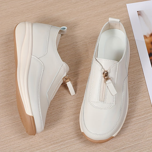 New women's casual flat shoes for spring and autumn, stylish driving shoes, height-increasing loafers.