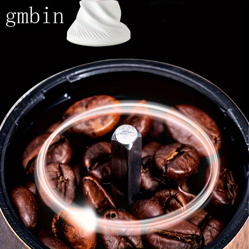 Portable coffee bean grinder designed for home use that is manually operated