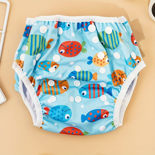 1 Piece of Happyflute Summer Baby Reusable Swimming Diapers: Waterproof Training Pants for Baby Swimming