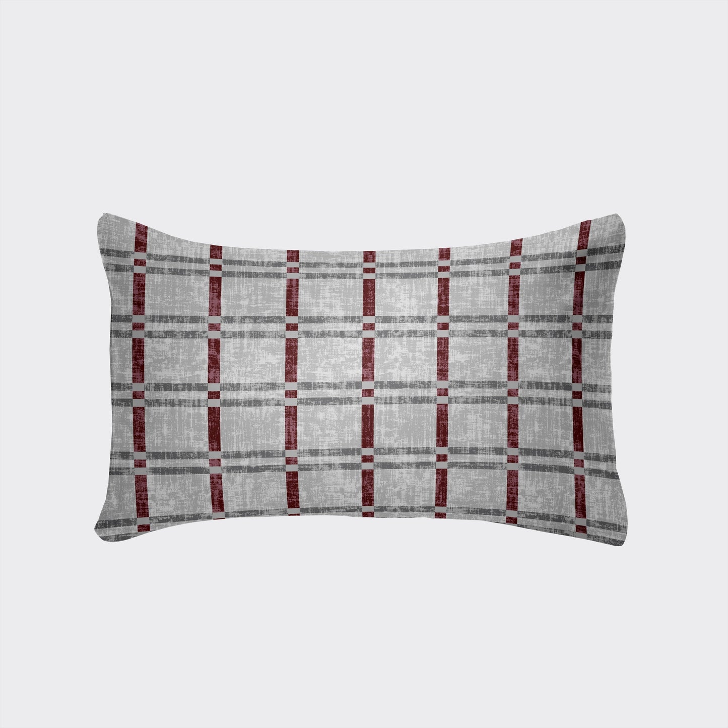 Elegant and Breathable Polyester Throw Pillow Covers in White, Cream, Brown, and Gray Plaid with Pink and Black Bow Accents - Luxuriously Soft and Stylish Design with Envelope Closure - Available in 30x50cm, 51x66cm, and 50x75cm - Perfect for Home Decor