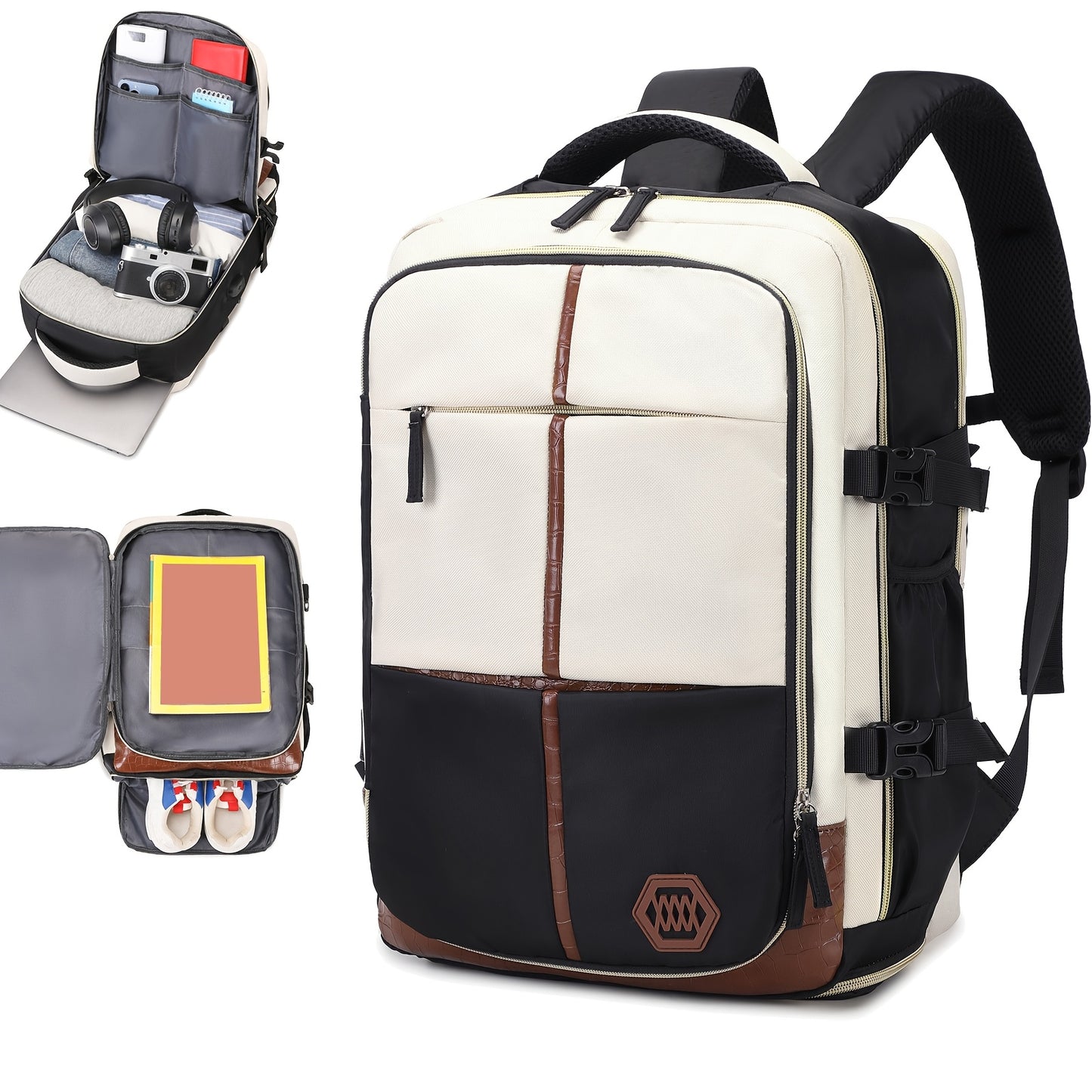 Unisex travel backpacks, airline-friendly laptop bags, sports backpacks with shoe compartments, and school backpacks.