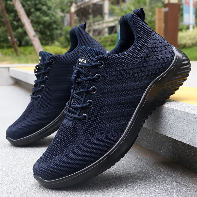 Men's Breathable Knit Loafers with Slip-On design, Comfortable Non-Slip Sole, Casual Style, Ideal for Outdoor Activities throughout the year.