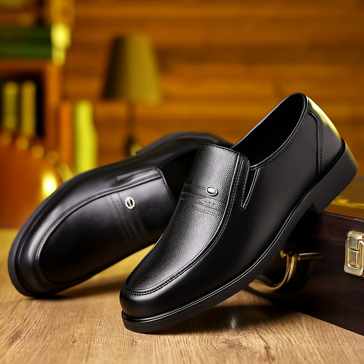 Men's classic loafers for business travel.