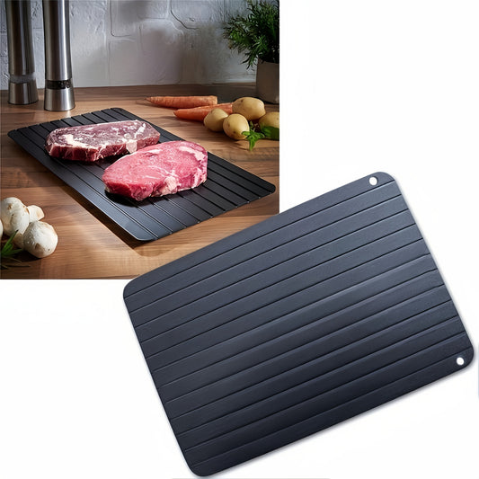 1 piece of a Fast Defrost Tray for quickly thawing frozen meat, fruits, and other foods. This defroster plate is perfect for fast and efficient defrosting in your kitchen.