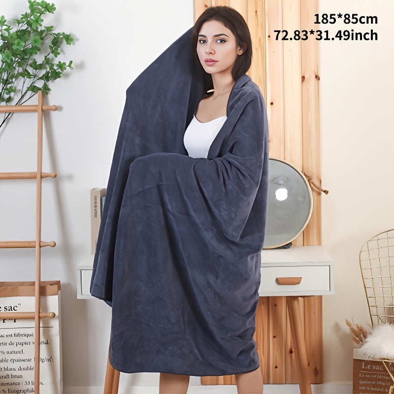 1pc Oversized Bath Towel, Absorbent, Quick-drying, Super Soft & Skin-friendly, Ideal for Home Bathroom