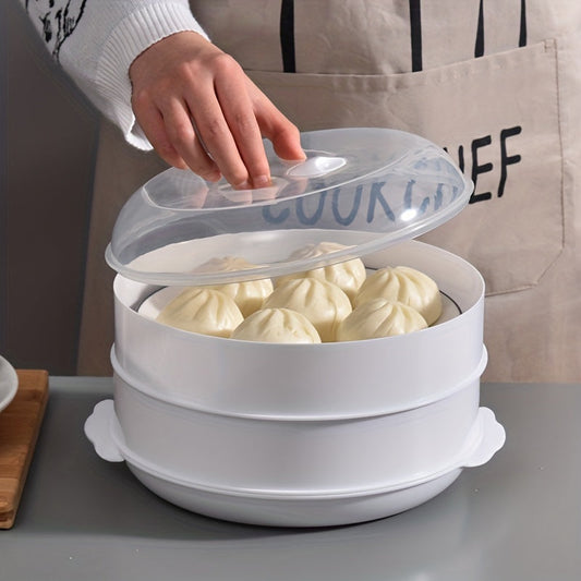 Get your hands on the 1 Piece Microwave Oven Special Steamer With Steamer Pad! This innovative product is splash proof and perfect for steaming rice, mantou, buns, dumplings, and more. With its multi-layer design, fast heating capabilities, and durable