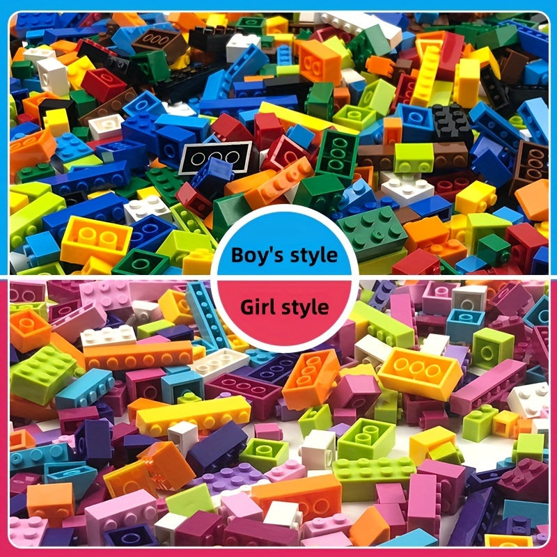 Educational assembly building blocks for kids, inspiring creativity and imagination. 500 pieces in a bag, great for kindergarten and birthdays.