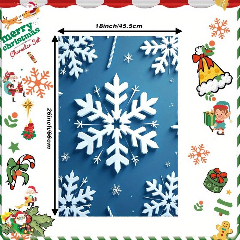 A single soft Christmas kitchen towel measuring 18 by 66.04 cm.