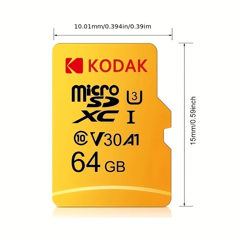 Kodak Yellow Card with Memory Card.