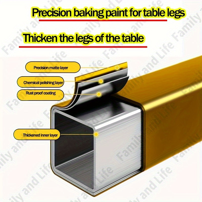 The Extra-Wide 120cm Portable Folding Table is Perfect for Camping & Picnics - Made of Sturdy Steel, Ready to Use with No Assembly Needed