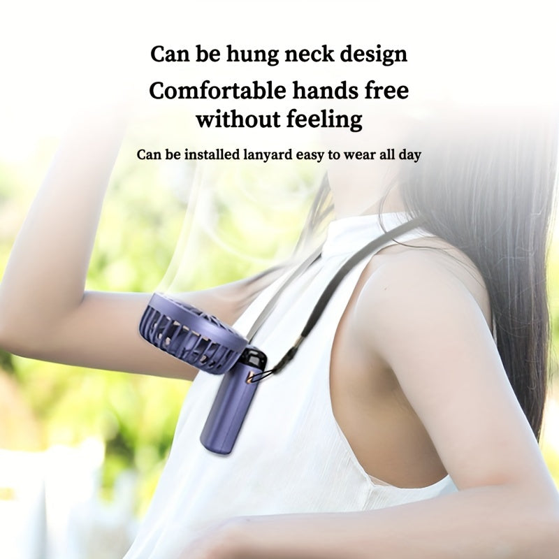 Handheld Fan with Phone Holder, Portable LED Display, Foldable Design, Adjustable Speeds, Rechargeable Battery, 90° Wind Angle, Cord Included, Suitable for Indoor & Outdoor Use, Made of Durable Plastic