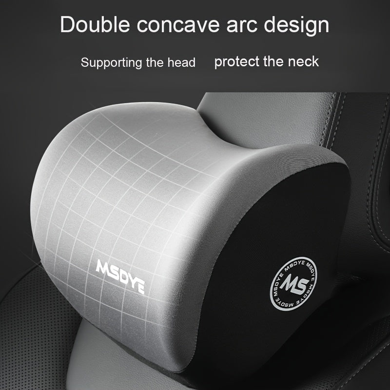 Memory foam neck support cushion for the driver's seat in the car.