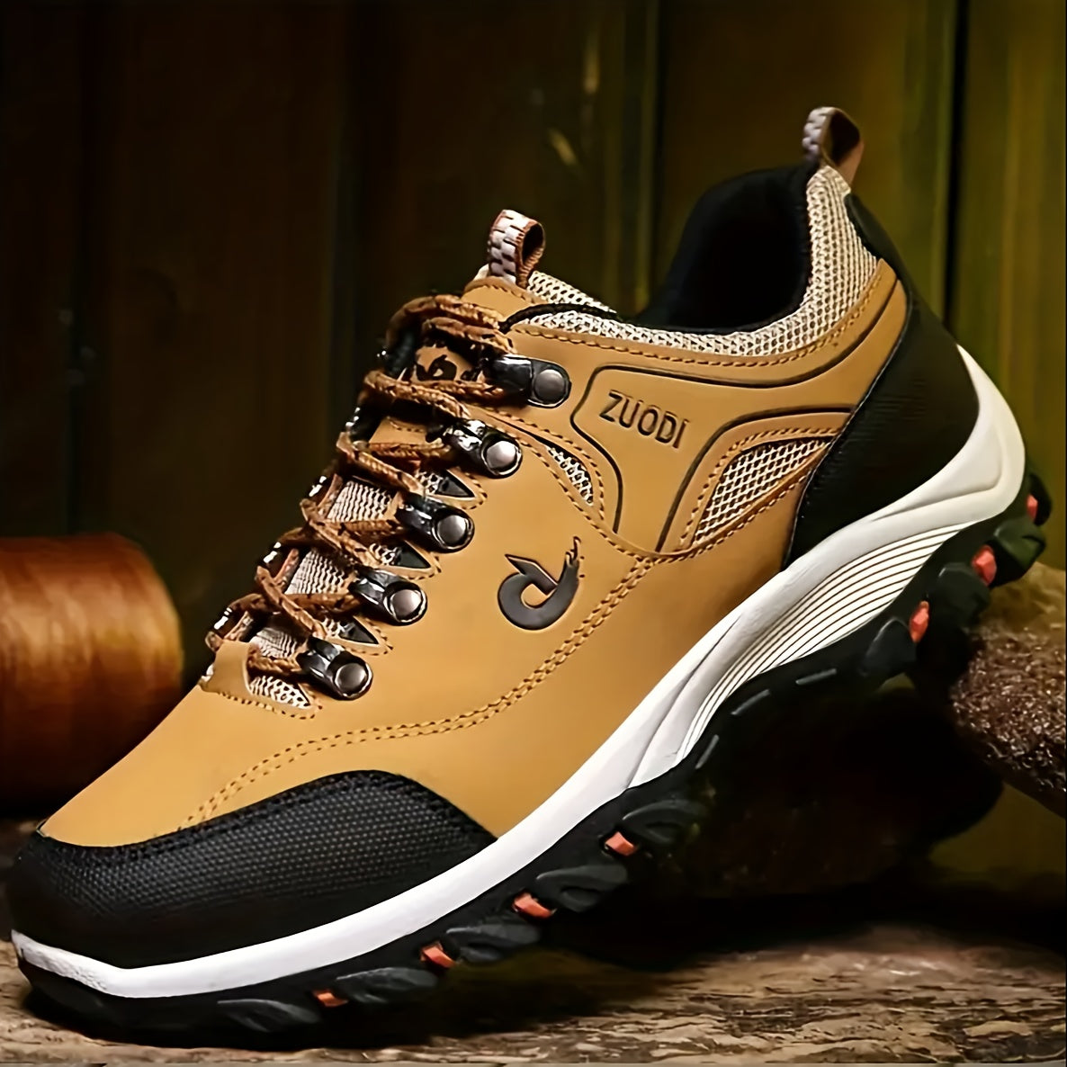 Men's Thermal Hiking Sneakers with Plush Lining, Arch Support, Non-Slip Outsole for Mountaineering and Travel.