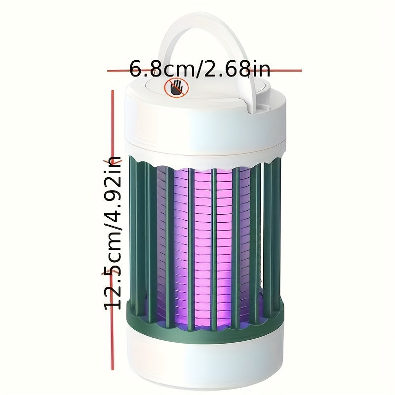 USB-powered mosquito killer lamp, non-toxic bug zapper without batteries, indoor ultrasonic insect repellent.