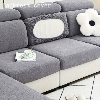 Thick Jacquard sofa cushion cover with elastic-band, perfect furniture protection for bedroom, office, or living room.