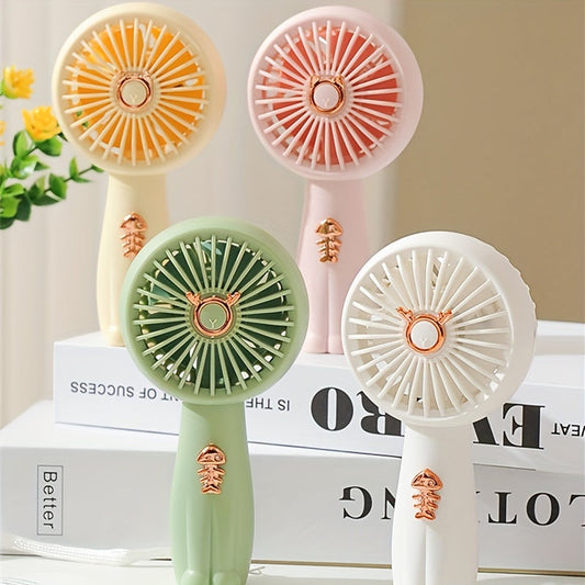 Stay cool this summer with the TOOP Cartoon Mini Handheld Fan! This adorable fan features a built-in light, durable ABS material, and a USB rechargeable 500mAh lithium battery. Perfect for on-the-go or desktop use, this portable fan makes a cute and