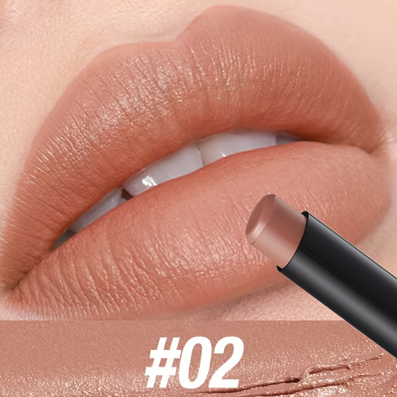 This matte lipstick has an angled tip, comes in a single stick, is long-lasting, moisturizing, and available in 8 shades.