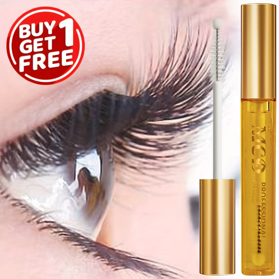 Purchase one nourishing eyelash serum, get one free. Contains natural ingredients for slender and curling eyelashes.