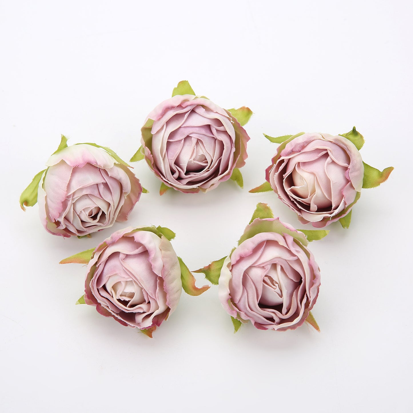 10 pieces of silk tea buds roses for DIY wedding bouquets and Christmas decorations.