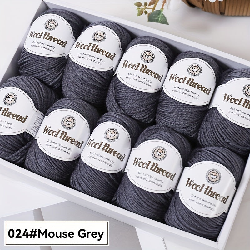 10pcs of high-quality BAYEXY Australian Wool Yarn, perfect for DIY crochet and knitting projects