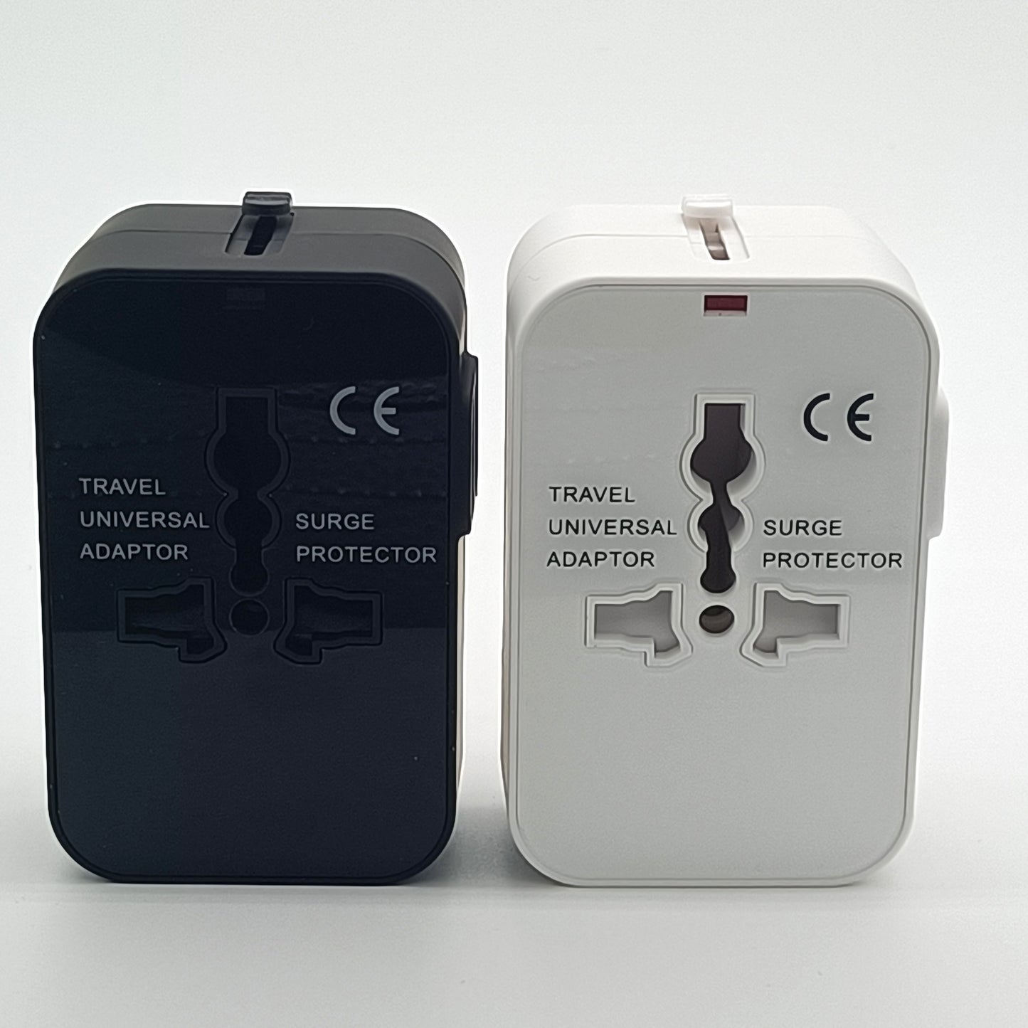 Travel adapter with two USB charging ports